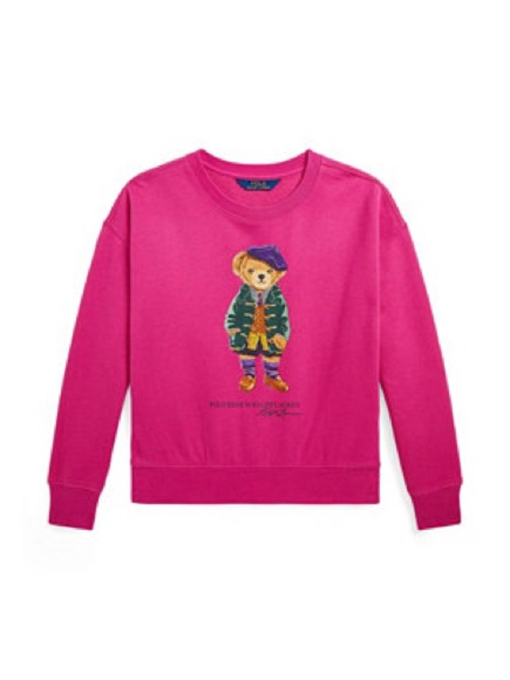 Ralph Lauren Polo Bear Sweatshirt in Magenta